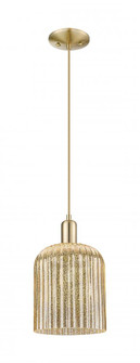 Bridal Veil - 1 Light - 8 inch - Champagne Bronze - Cord hung - Mini Pendant (3442|716-1P-CB-G559-8ME)
