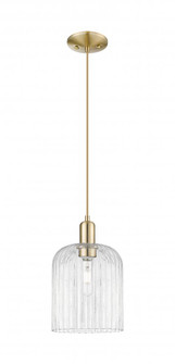 Bridal Veil - 1 Light - 8 inch - Champagne Bronze - Cord hung - Mini Pendant (3442|716-1P-CB-G559-8CL)