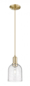 Bella - 1 Light - 6 inch - Champagne Bronze - Cord hung - Mini Pendant (3442|716-1P-CB-G558-6SDY)