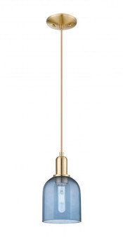 Bella - 1 Light - 6 inch - Champagne Bronze - Cord hung - Mini Pendant (3442|716-1P-CB-G558-6BL)