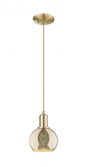 Athens - 1 Light - 8 inch - Champagne Bronze - Cord hung - Mini Pendant (3442|716-1P-CB-G128-8)