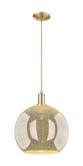 Athens - 1 Light - 14 inch - Champagne Bronze - Cord hung - Mini Pendant (3442|716-1P-CB-G128-14)