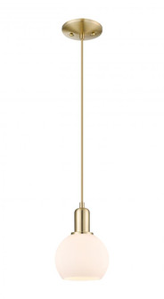 Athens - 1 Light - 6 inch - Champagne Bronze - Cord hung - Mini Pendant (3442|716-1P-CB-G121-6)