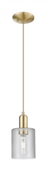 Cobbleskill - 1 Light - 5 inch - Champagne Bronze - Cord hung - Mini Pendant (3442|716-1P-CB-G112)
