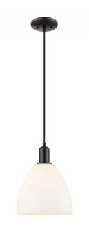 Bristol - 1 Light - 9 inch - Matte Black - Cord hung - Mini Pendant (3442|716-1P-BK-GBD-91)