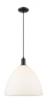 Bristol - 1 Light - 16 inch - Matte Black - Cord hung - Mini Pendant (3442|716-1P-BK-GBD-161)