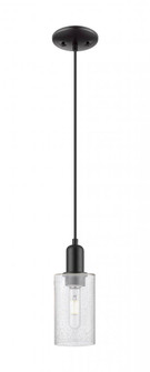 Clymer - 1 Light - 4 inch - Matte Black - Cord hung - Mini Pendant (3442|716-1P-BK-G804)