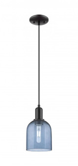 Bella - 1 Light - 6 inch - Matte Black - Cord hung - Mini Pendant (3442|716-1P-BK-G558-6BL)