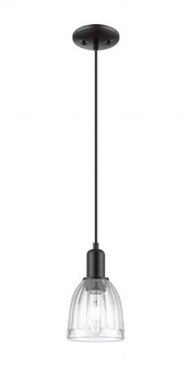 Brookfield - 1 Light - 6 inch - Matte Black - Cord hung - Mini Pendant (3442|716-1P-BK-G442)