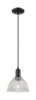 Arietta - 1 Light - 8 inch - Matte Black - Cord hung - Mini Pendant (3442|716-1P-BK-G422)