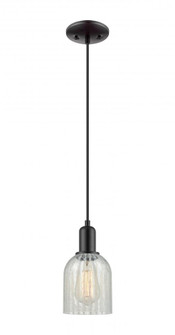 Caledonia - 1 Light - 5 inch - Matte Black - Cord hung - Mini Pendant (3442|716-1P-BK-G2511)