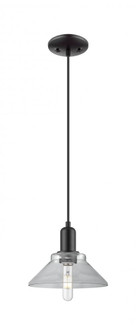 Orwell - 1 Light - 8 inch - Matte Black - Cord hung - Mini Pendant (3442|716-1P-BK-G132)