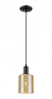 Cobbleskill - 1 Light - 5 inch - Matte Black - Cord hung - Mini Pendant (3442|716-1P-BK-G116)
