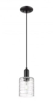 Cobbleskill - 1 Light - 5 inch - Matte Black - Cord hung - Mini Pendant (3442|716-1P-BK-G1113)