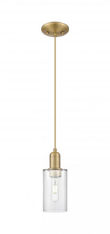 Clymer - 1 Light - 4 inch - Brushed Brass - Cord hung - Mini Pendant (3442|716-1P-BB-G802)