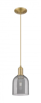 Bella - 1 Light - 6 inch - Brushed Brass - Cord hung - Mini Pendant (3442|716-1P-BB-G558-6SM)