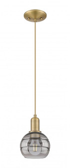Rochester - 1 Light - 6 inch - Brushed Brass - Cord hung - Mini Pendant (3442|716-1P-BB-G556-6SM)
