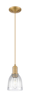 Brookfield - 1 Light - 6 inch - Brushed Brass - Cord hung - Mini Pendant (3442|716-1P-BB-G442)