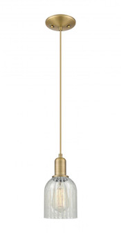 Caledonia - 1 Light - 5 inch - Brushed Brass - Cord hung - Mini Pendant (3442|716-1P-BB-G2511)