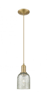 Caledonia - 1 Light - 5 inch - Brushed Brass - Cord hung - Mini Pendant (3442|716-1P-BB-G257)
