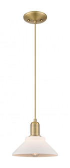 Orwell - 1 Light - 8 inch - Brushed Brass - Cord hung - Mini Pendant (3442|716-1P-BB-G131)
