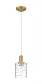 Cobbleskill - 1 Light - 5 inch - Brushed Brass - Cord hung - Mini Pendant (3442|716-1P-BB-G1113)