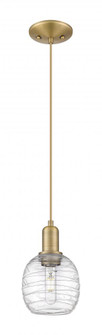 Belfast - 1 Light - 6 inch - Brushed Brass - Cord hung - Mini Pendant (3442|716-1P-BB-G1013)