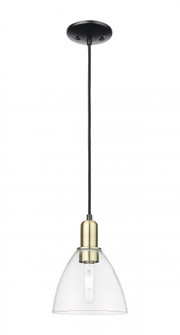 Bristol - 1 Light - 8 inch - Black Antique Brass - Cord hung - Mini Pendant (3442|716-1P-BAB-GBD-752)