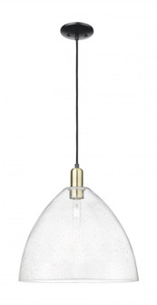 Bristol - 1 Light - 16 inch - Black Antique Brass - Cord hung - Mini Pendant (3442|716-1P-BAB-GBD-164)