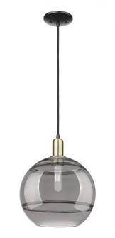 Rochester - 1 Light - 12 inch - Black Antique Brass - Cord hung - Mini Pendant (3442|716-1P-BAB-G556-12SM)