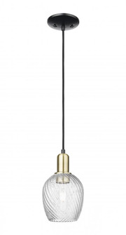 Salina - 1 Light - 6 inch - Black Antique Brass - Cord hung - Mini Pendant (3442|716-1P-BAB-G292)