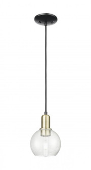 Athens - 1 Light - 6 inch - Black Antique Brass - Cord hung - Mini Pendant (3442|716-1P-BAB-G124-6)