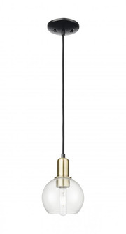 Athens - 1 Light - 6 inch - Black Antique Brass - Cord hung - Mini Pendant (3442|716-1P-BAB-G122-6)