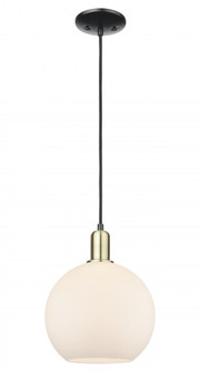Athens - 1 Light - 10 inch - Black Antique Brass - Cord hung - Mini Pendant (3442|716-1P-BAB-G121-10)