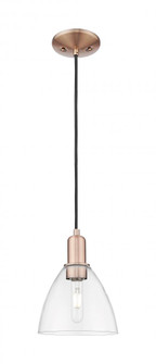 Bristol - 1 Light - 8 inch - Antique Copper - Cord hung - Mini Pendant (3442|716-1P-AC-GBD-752)