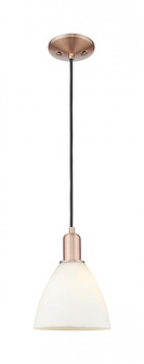 Bristol - 1 Light - 8 inch - Antique Copper - Cord hung - Mini Pendant (3442|716-1P-AC-GBD-751)