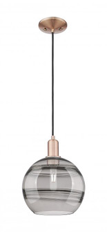 Rochester - 1 Light - 10 inch - Antique Copper - Cord hung - Mini Pendant (3442|716-1P-AC-G556-10SM)
