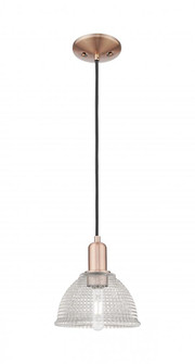 Arietta - 1 Light - 8 inch - Antique Copper - Cord hung - Mini Pendant (3442|716-1P-AC-G422)