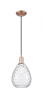 Waverly - 1 Light - 8 inch - Antique Copper - Cord hung - Mini Pendant (3442|716-1P-AC-G372)