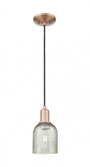Caledonia - 1 Light - 5 inch - Antique Copper - Cord hung - Mini Pendant (3442|716-1P-AC-G259)