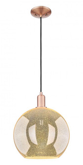 Athens - 1 Light - 12 inch - Antique Copper - Cord hung - Mini Pendant (3442|716-1P-AC-G128-12)