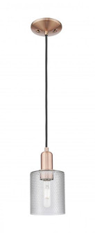 Cobbleskill - 1 Light - 5 inch - Antique Copper - Cord hung - Mini Pendant (3442|716-1P-AC-G112)