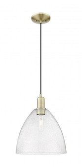 Bristol - 1 Light - 12 inch - Antique Brass - Cord hung - Mini Pendant (3442|716-1P-AB-GBD-124)