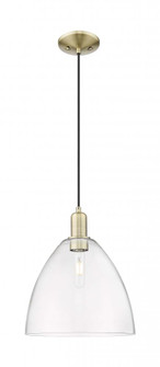 Bristol - 1 Light - 12 inch - Antique Brass - Cord hung - Mini Pendant (3442|716-1P-AB-GBD-122)