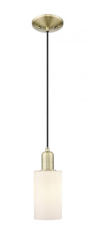 Clymer - 1 Light - 4 inch - Antique Brass - Cord hung - Mini Pendant (3442|716-1P-AB-G801)