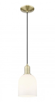 Bella - 1 Light - 6 inch - Antique Brass - Cord hung - Mini Pendant (3442|716-1P-AB-G558-6GWH)