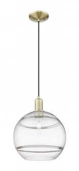 Rochester - 1 Light - 12 inch - Antique Brass - Cord hung - Mini Pendant (3442|716-1P-AB-G556-12CL)