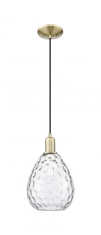 Waverly - 1 Light - 8 inch - Antique Brass - Cord hung - Mini Pendant (3442|716-1P-AB-G372)