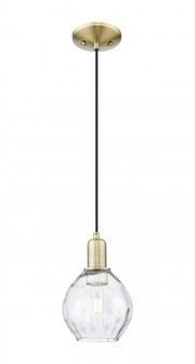 Waverly - 1 Light - 6 inch - Antique Brass - Cord hung - Mini Pendant (3442|716-1P-AB-G362)