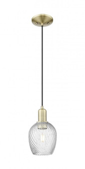 Salina - 1 Light - 6 inch - Antique Brass - Cord hung - Mini Pendant (3442|716-1P-AB-G292)